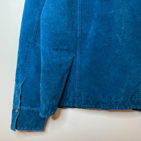 ❌ SOLD! Vintage 70’s turquoise suede leather - Picture 9 of 11